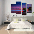 Photographie de toile de paysage de mer / Art de mur naturel pour décor / Art de toile de groupe